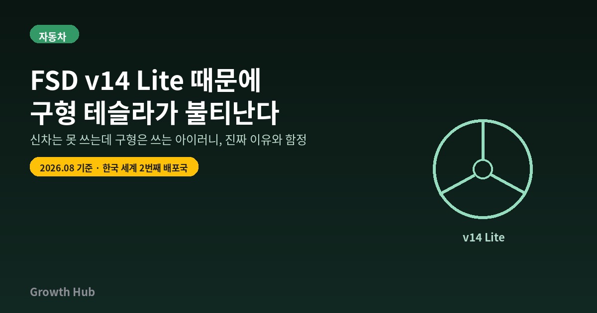 FSD v14 Lite 때문에 구형 테슬라가 불티난다